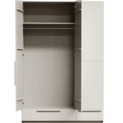 WOOOD Pure 3-deurs Hang/Legkast Splitdeur - Grenen - Dust - 215x142x60