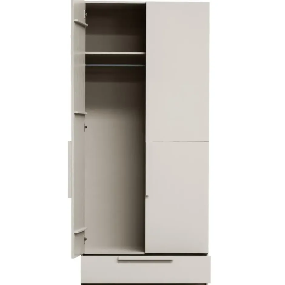WOOOD Pure 2-deurs Hang/Legkast Splitdeur - Grenen - Dust - 215x95x60