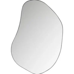 WOOOD Romee Organische Spiegel - Metaal - Zwart - 100x70x4