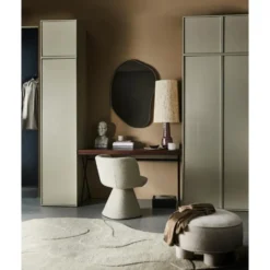 WOOOD Romee Organische Spiegel - Metaal - Zwart - 100x70x4