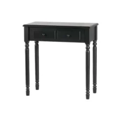 WOOOD Romy Hal/kaptafel - Hout - Zwart - 78x75x38