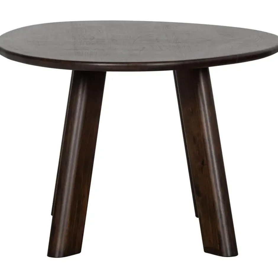 WOOOD Roundly Eetkamertafel - Mangohout - Walnoot - 76x160x110
