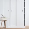 WOOOD Row Plankenkast Met Schuifdeuren - Grenen - Wit - 195x85x44