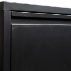 WOOOD Sabine 3-Vaks Schoenenkast - Metaal - Zwart - 103x66x16