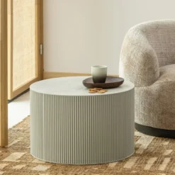 WOOOD Sanne Bijzettafel - MDF - Antique Beige - 40x60x60