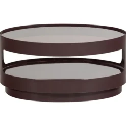WOOOD Sero Salontafel - Metaal/Glas - Bruin - 32x70x70
