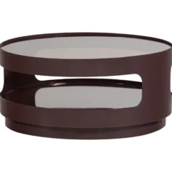 WOOOD Sero Salontafel - Metaal/Glas - Bruin - 32x70x70
