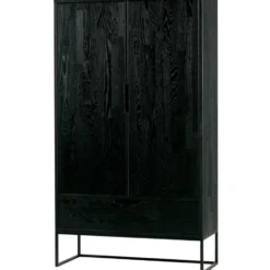 WOOOD Silas 2-Deurs Kast - Essen - Blacknight - 149x85x35