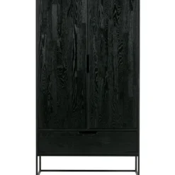 WOOOD Silas 2-Deurs Kast - Essen - Blacknight - 149x85x35