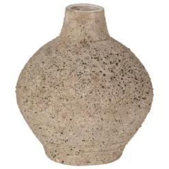 WOOOD Sive Decoratie Vaas - Klei - Zand - 25x22x22