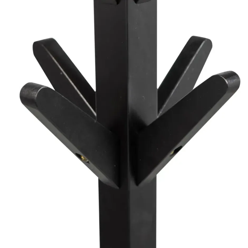 WOOOD Studio Staande Kapstok - Berken - Zwart - 178x45x45