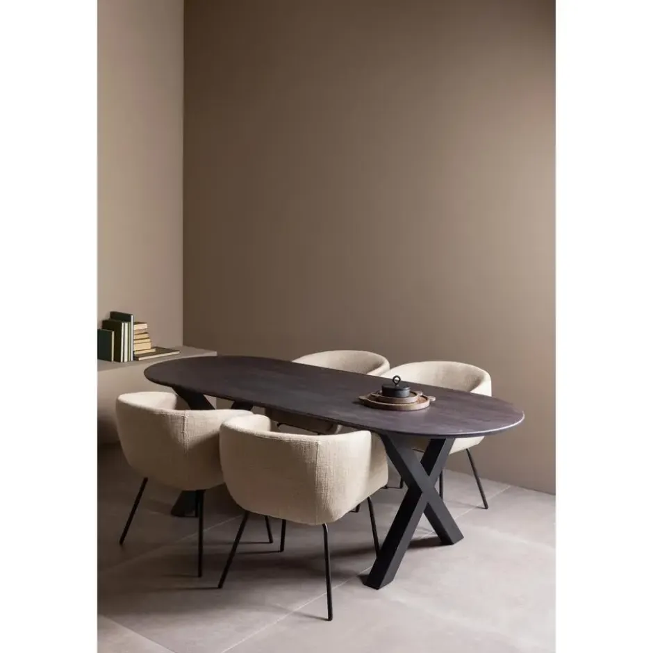 WOOOD Tablo Alkmaar Poot 1 Stuks - Metaal - Zwart - 72x79x10
