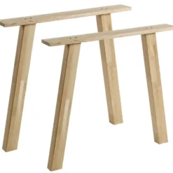 WOOOD Tablo A poot - Eiken - Transparant - Set van 2