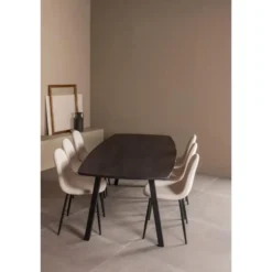 WOOOD Tablo A Poot Kd 1 Stuks - Metaal - Zwart - 72x79x10