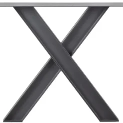 WOOOD Tablo Industrial X-poot 1 stuks - Metaal - Zwart - 72x79x10