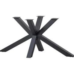 WOOOD Tablo Kruispoot - Metaal - Zwart - 72x159x77
