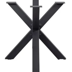 WOOOD Tablo Kruispoot - Metaal - Zwart - 72x159x77