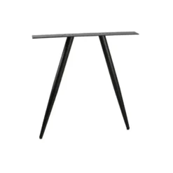 WOOOD Tablo Ovaal Tafelblad Incl. 2-Standen Poot - Grijs -74,4x220x90