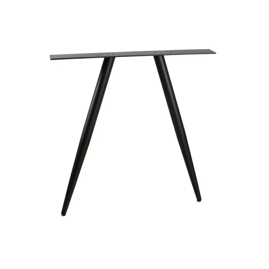 WOOOD Tablo Ovaal Tafelblad Incl. 2-Standen Poot - Grijs -74,4x220x90