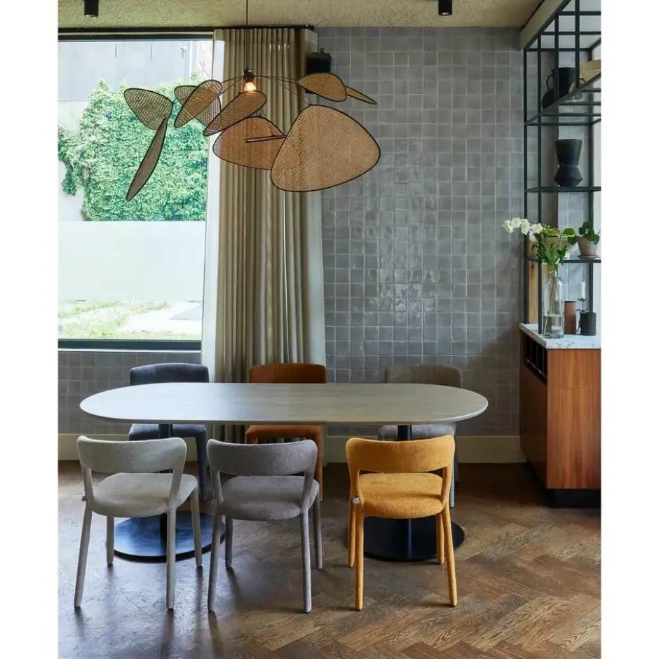 WOOOD Tablo Ronde Poot - Metaal - Zwart - 73x64x64