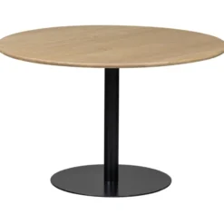 WOOOD Tablo Ronde Poot - Metaal - Zwart - 73x64x64