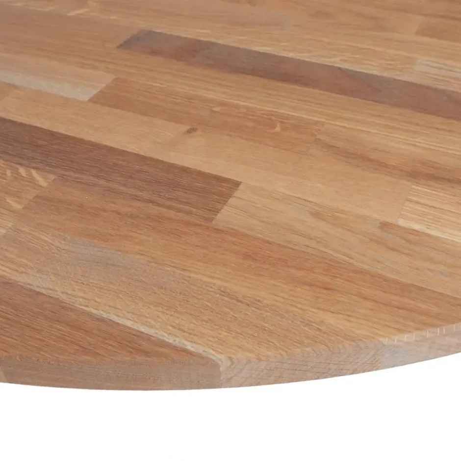 WOOOD Tablo Rond Tafelblad Incl. 2-Standen Poot Conisch - 74,4x120x120