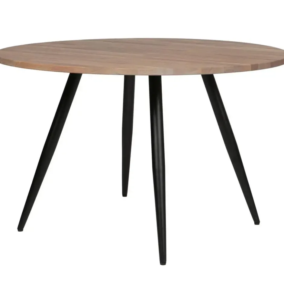 WOOOD Tablo Rond Tafelblad Incl. 2-Standen Poot Conisch - 74,4x120x120