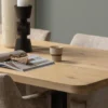 WOOOD Tablo Tafelblad Curved - Eiken - Naturel - 5x199x88