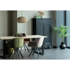 WOOOD Tablo Tafelblad - Eiken - 200x2,4x90