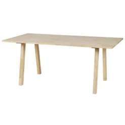 WOOOD Tablo Tafelblad Incl. A-Poot - Onbehandeld - Eiken - 74,4x200x90