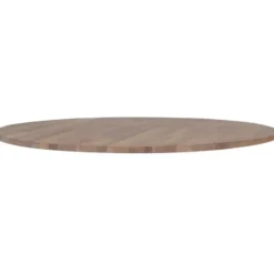 WOOOD Tablo Tafelblad Rond - Eiken - Grijze Olie - 2,4x120x120