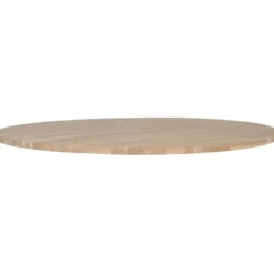 WOOOD Tablo Tafelblad Rond - Eiken - Onbehandeld - 2,4x120x120