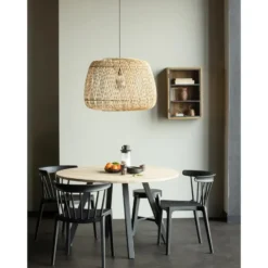 WOOOD Tablo Tafelblad Rond - Eiken - Onbehandeld - 2,4x120x120