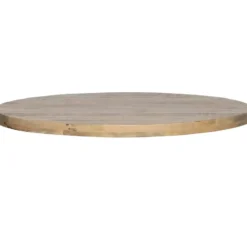 WOOOD Tablo Tafelblad Rond - Mango - White Wash - 120x120