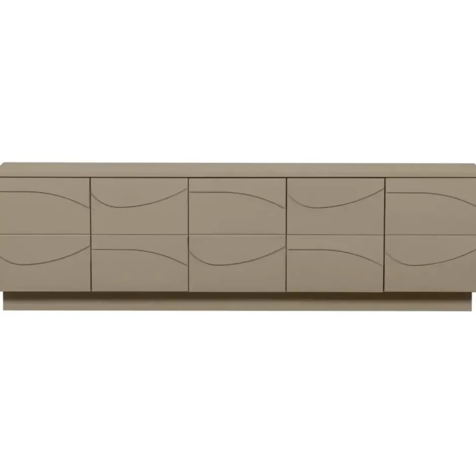 WOOOD Teo TV-Meubel - Grenen - Mud - 52x180x40