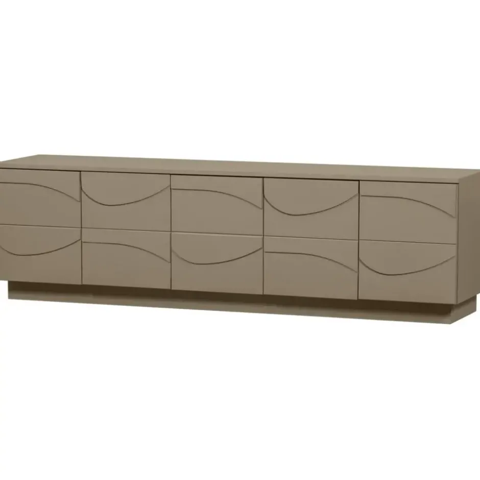 WOOOD Teo TV-Meubel - Grenen - Mud - 52x180x40