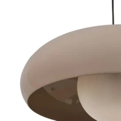 WOOOD Tivo Hanglamp Rond - Metaal - Hoogglans Zand - 12x40x40