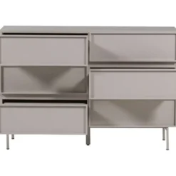 WOOOD Tours Ladekast 6 Lades - Melamine/ MDF - Zand - 80x120x42