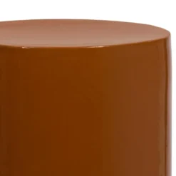WOOOD Toval Pot Hoog - Metaal - Hoogglans Honinggeel - 95x32x32