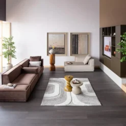WOOOD Toval Pot Hoog - Metaal - Hoogglans Honinggeel - 95x32x32