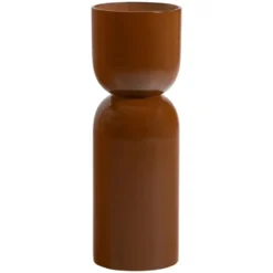 WOOOD Toval Pot Hoog - Metaal - Hoogglans Honinggeel - 95x32x32