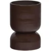 WOOOD Toval Pot Laag - Metaal - Hoogglans Paars/Bruin - 40x28x28