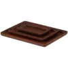 WOOOD Trayla Dienblad - Mangohout - Bruin - Set Van 3