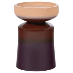 WOOOD Tumo Decoratieve Bijzettafel - Keramiek - Paars/Bruin - 44x35x35