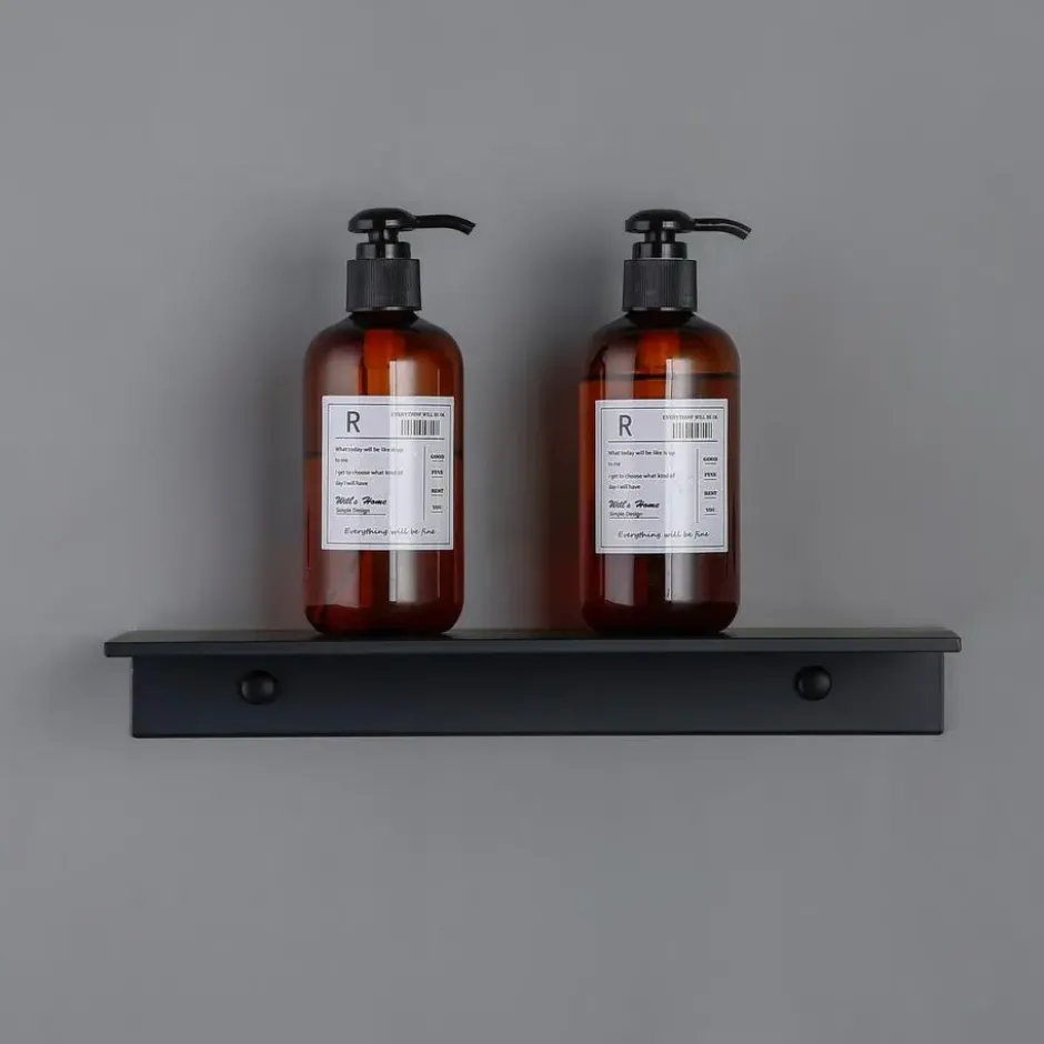 XIVADA Wandrek Rosa - Industrieel - Aluminium - Boren - Zwart