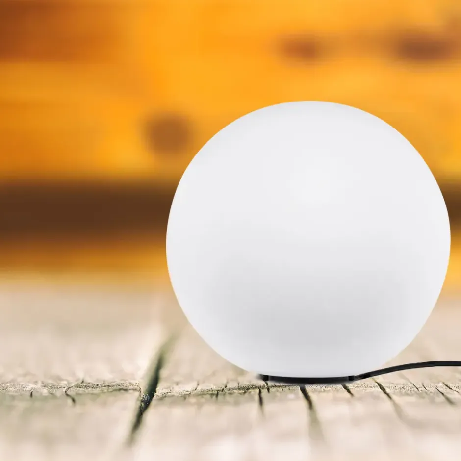 Ylumen Buitenlamp Globe - wit - 30x30 cm