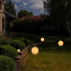 Ylumen Buitenlamp Globe - wit - 30x30 cm