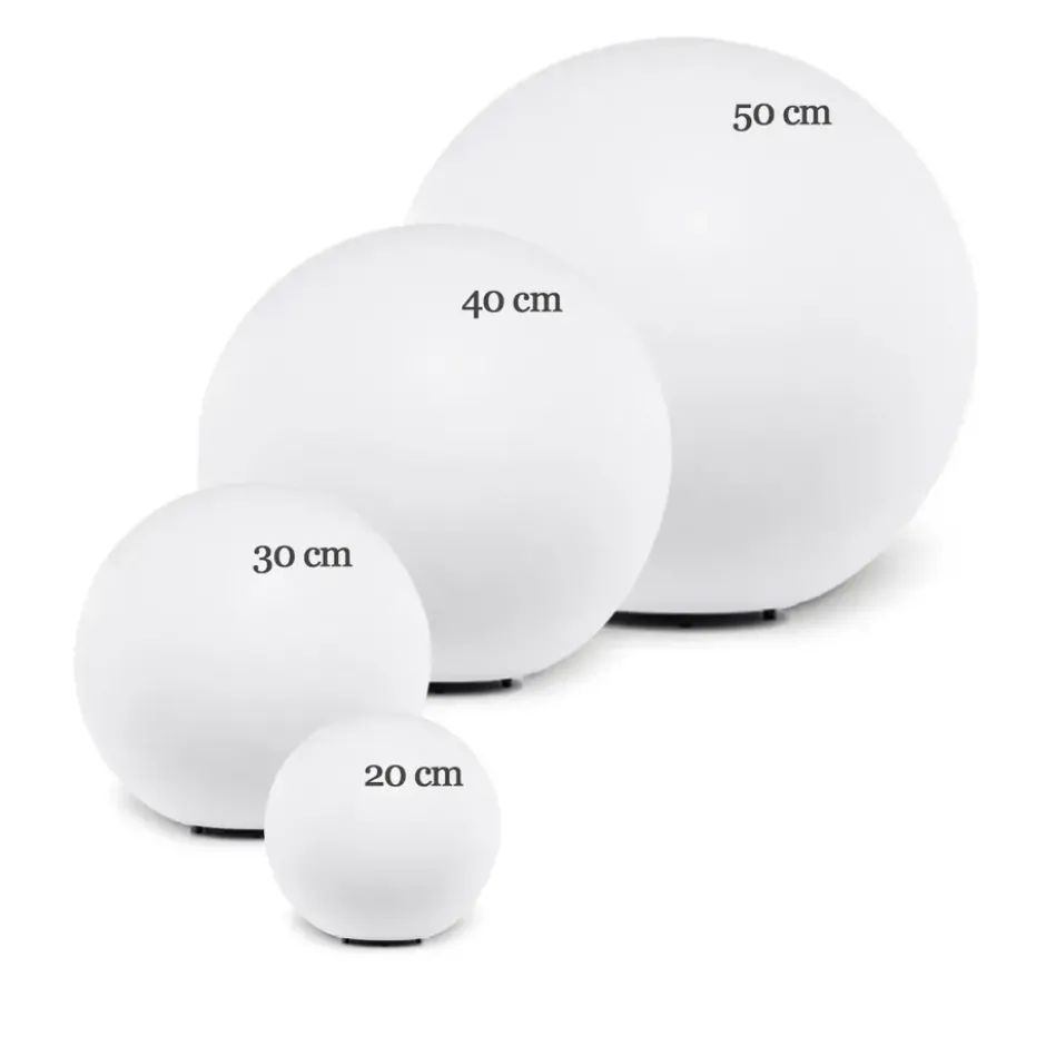 Ylumen Buitenlamp Globe - wit - 30x30 cm