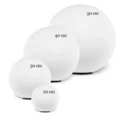 Ylumen Buitenlamp Globe - wit - 40x40 cm