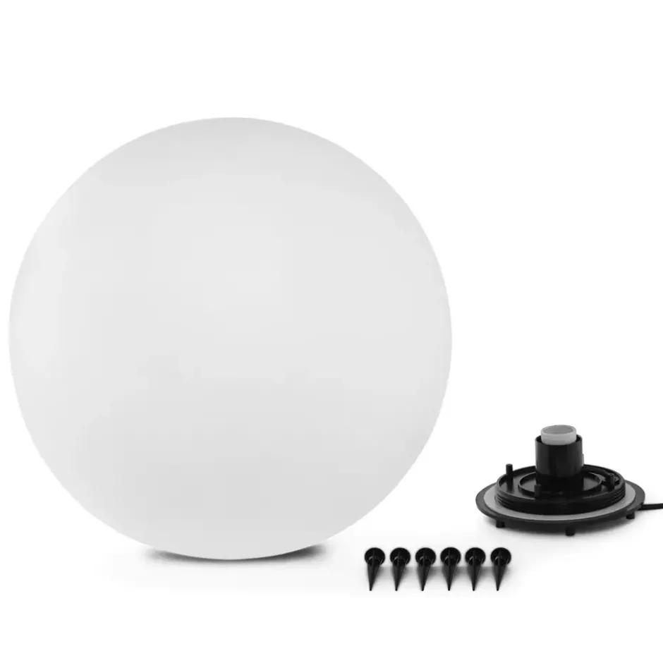 Ylumen Buitenlamp Globe - wit - 20x20 cm
